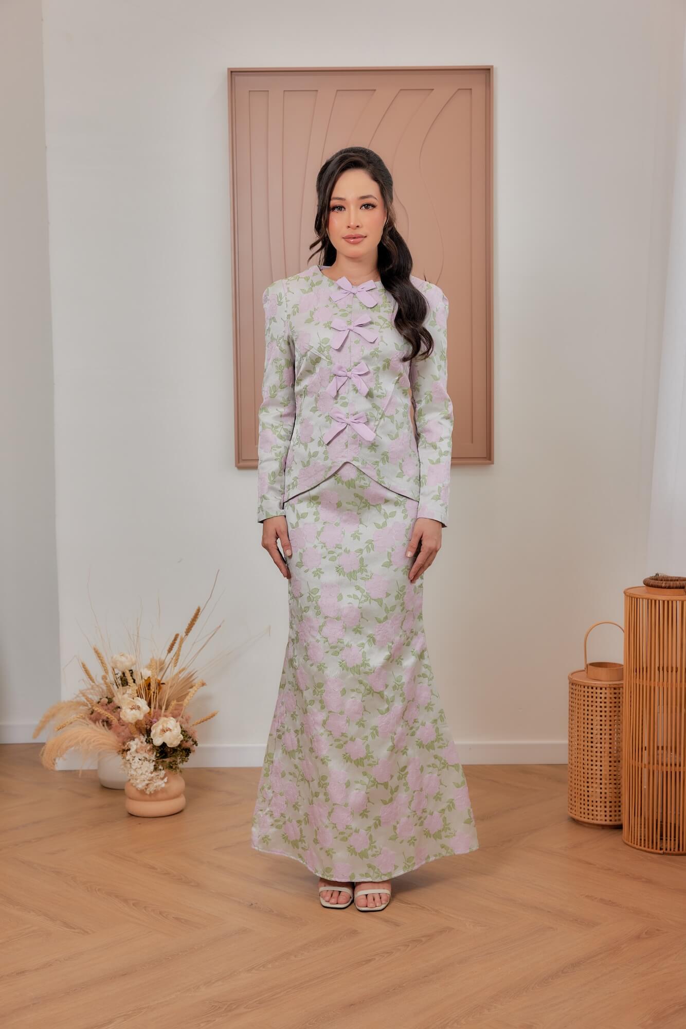 Scarlett Kurung - Light Pink