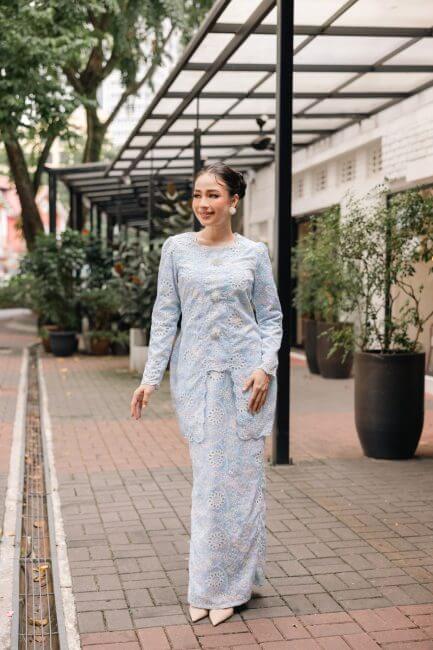 Lutfia Kurung  - Baby Blue