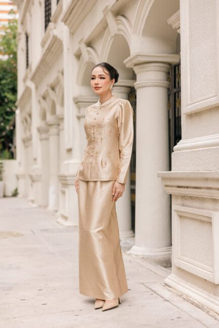Zahira Kurung - Beige