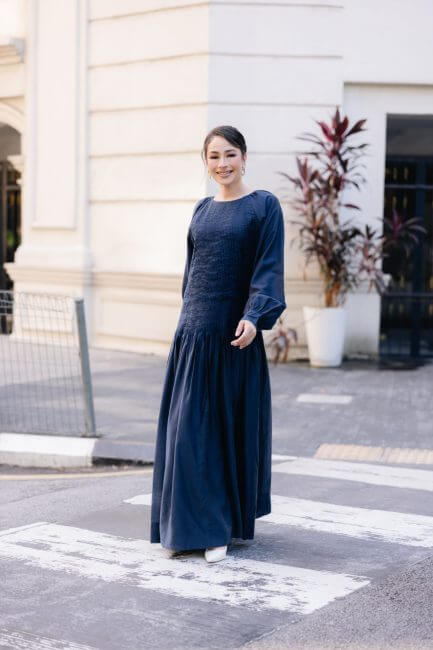 Cassia Dress - Dark Blue
