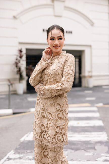 Zahwa Kurung - Nude