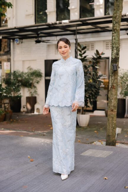 Dahlia Kurung - Blue