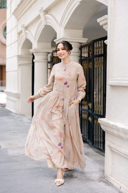 Lizzie Dress - Brown