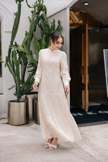 Orchid Dress - Cream